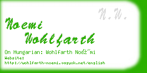 noemi wohlfarth business card